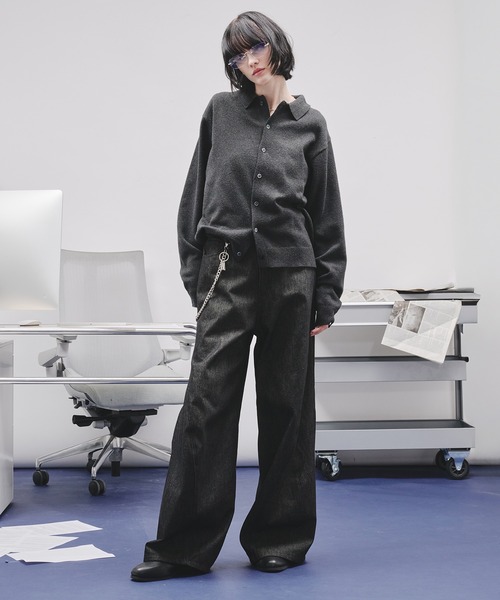 selle glant（セレグランテ） シャツ BASIC HIGH GAUGE KNIT SHIRT 