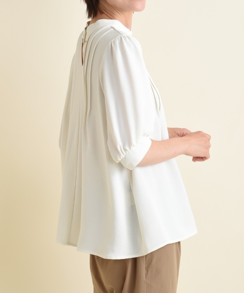 「INTERPLANET」 半袖ブラウス FREE オフホワイト レディース_画像5