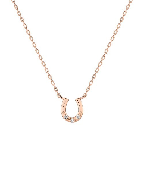 4℃ 馬蹄 シルバーネックレス 4℃ ネックレス 「7月誕生石」 シルバー 馬蹄 レディース