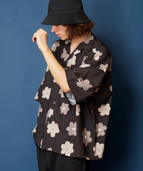 「unrelaxing」 半袖シャツ FREE グリーン メンズ_画像3