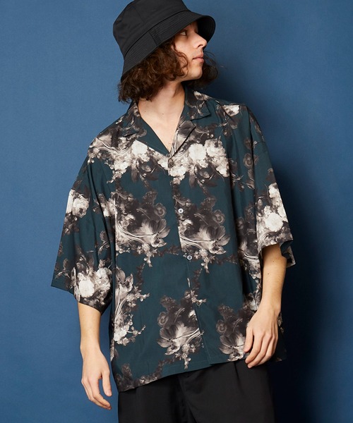 「unrelaxing」 半袖シャツ FREE グリーン メンズ_画像7