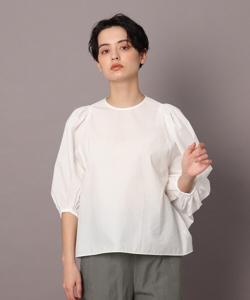 「DRESSTERIOR」 ドルマンスリーブブラウス 38 ホワイト レディース_画像3