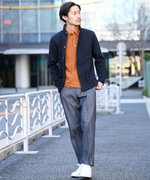 「SHIPS」 半袖ポロシャツ SMALL グレー メンズ_画像2