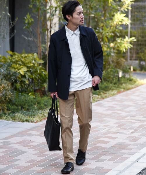 「SHIPS」 半袖ポロシャツ SMALL グレー メンズ_画像4