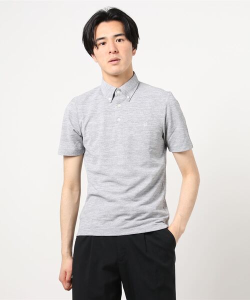「SHIPS」 半袖ポロシャツ SMALL グレー メンズ_画像5