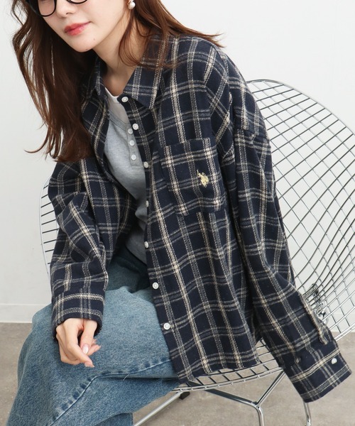 U.S. POLO ASSN.（ユーエスポロアッスン） ブラウス シャツ 「U.S.