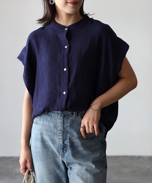 「Riberry」 「ANDSEARCH」ノースリーブブラウス MEDIUM オフホワイト レディース_画像8