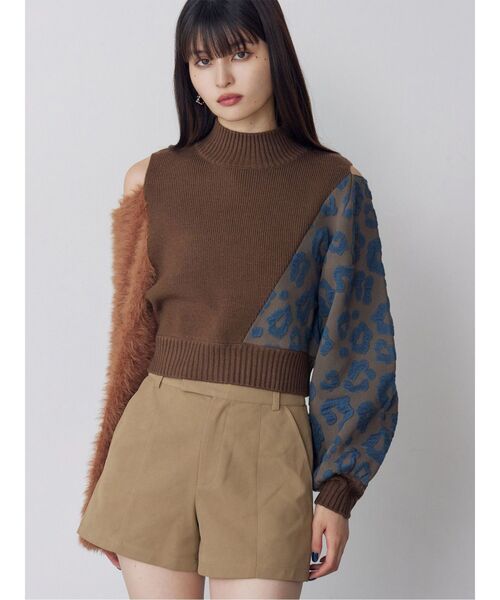 MURUA（ムルーア） ニット セーター アシメフクレジャガードニット