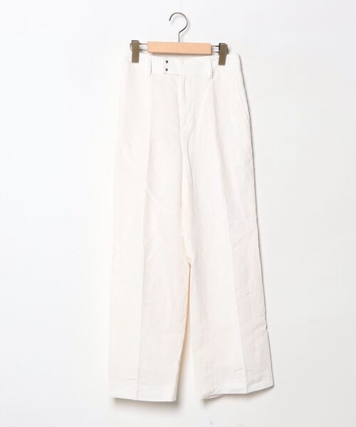 【スミレ】GREEN LABEL RELAXING ベージュパンツスーツ green label relaxing（グリーンレーベルリラクシング）の「ツイード