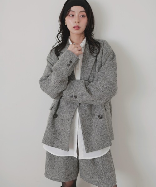 LIAN（リアン） ジャケット テーラードジャケット ツイードダブル