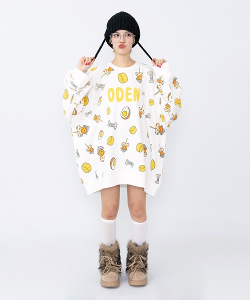PUNYUS - プニュズ☆☆うどん柄☆☆トレーナー☆☆4 PUNYUS（プニュズ） トレーナー スウェット 「新サイズ」フード総柄