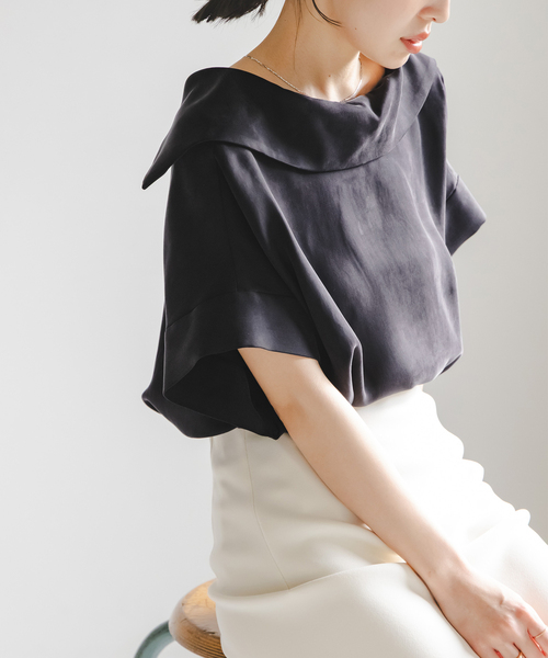 「NOBLE」 半袖シャツ FREE ベージュ レディース_画像2