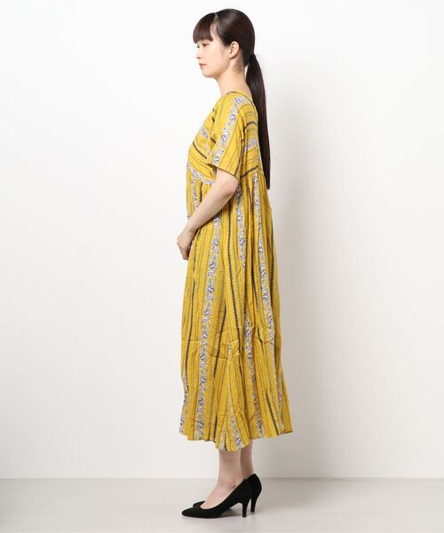 「FREE STYLISTS」 半袖ワンピース FREE ホワイト レディース_画像4