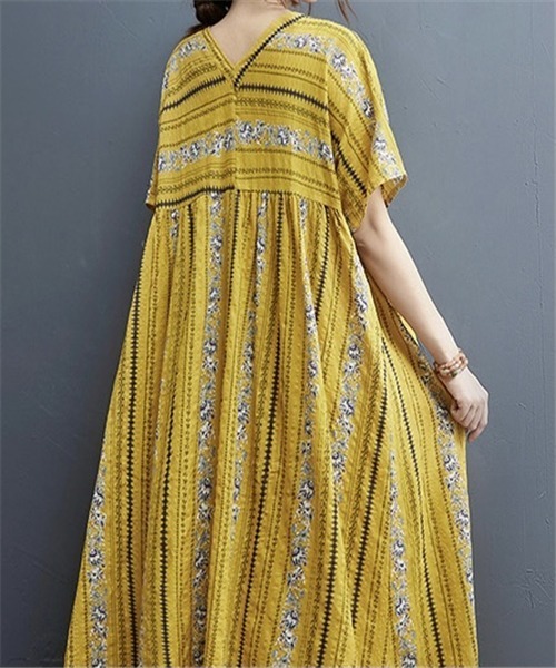 「FREE STYLISTS」 半袖ワンピース FREE ホワイト レディース_画像8