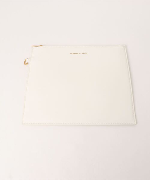「CHARLES & KEITH」 かごバッグ L ホワイト レディース