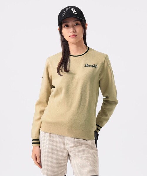 BEAMS GOLF ロゴセーター BEAMS GOLF（ビームス ゴルフ） ニット セーター 「防風/伸縮性