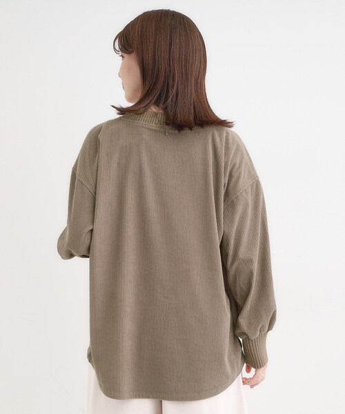 SHOO・LA・RUE（シューラルー） tシャツ ニットリブコーデュロイ