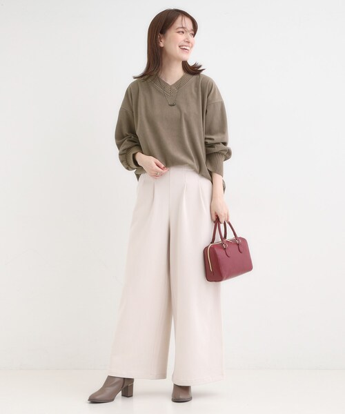 SHOO・LA・RUE（シューラルー） tシャツ ニットリブコーデュロイ