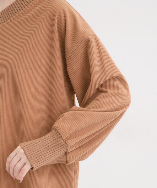 SHOO・LA・RUE（シューラルー） tシャツ ニットリブコーデュロイ