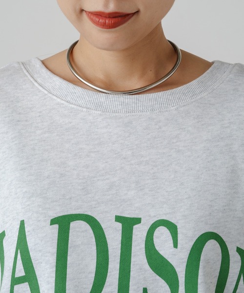 「LOUNGEDRESS」 スウェットカットソー FREE オフホワイト レディース_画像2