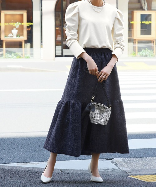 「ELFRANK」 スウェットカットソー FREE オフホワイト レディース_画像8