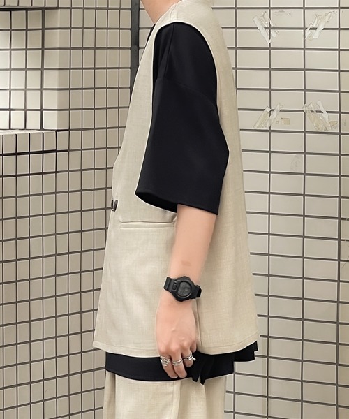 「kutir」 ベスト MEDIUM ブラック メンズ_画像8