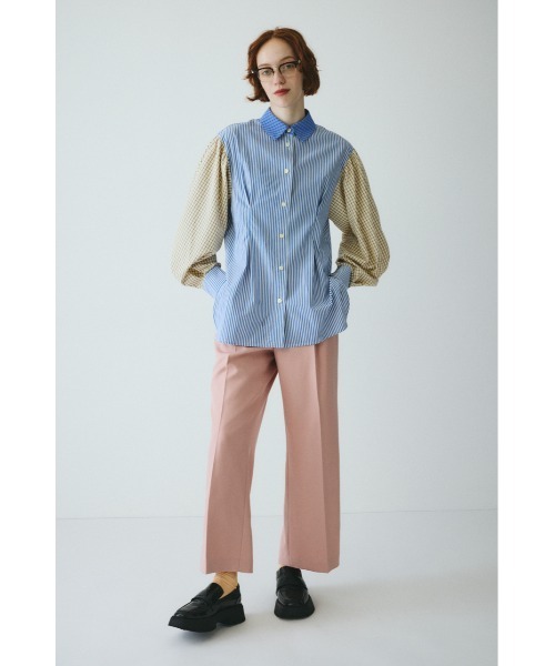 HeRIN.CYE ブラウス シャツ Mix pattern shirt ミックスパターン 