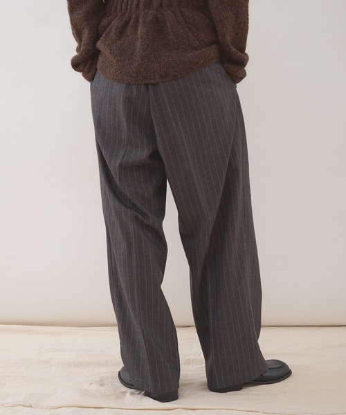 パンツ LOOSE STRAIGHT TUCK PANTS WIDE ONE TUCK STRAIGHT PANTS | JieDa