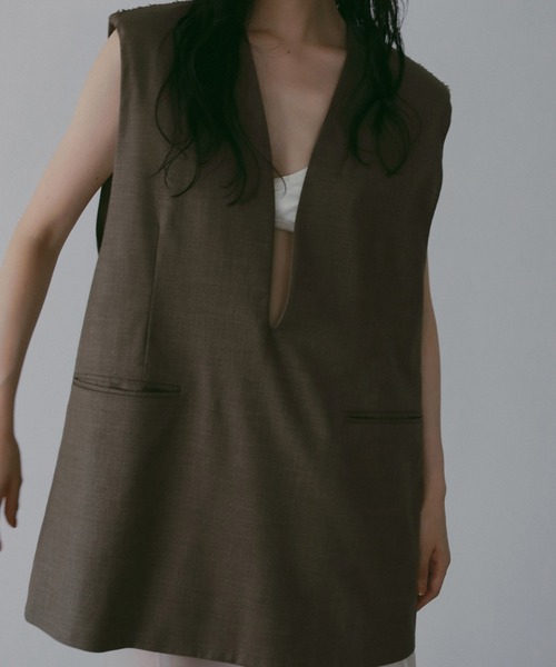 anuke（アンヌーク） コート アウター Keyneck Over Vest レディース