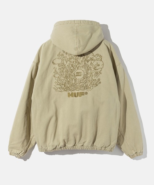 HUF ブルゾン アウター WHAT A JUNGLE DENIM WORK JACKET ハフ カラー