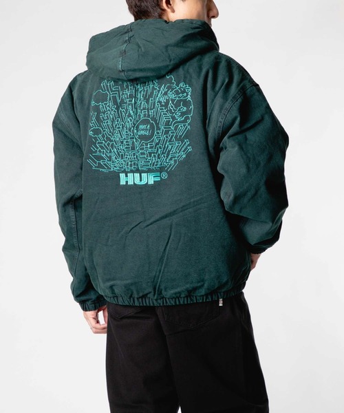 HUF（ハフ） ブルゾン アウター HUF WHAT A JUNGLE DENIM WORK JACKET