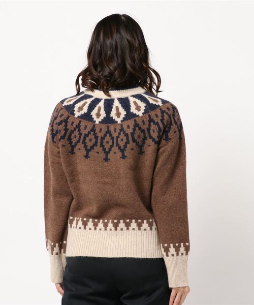 【フレームワーク】カレッジロゴカーディガン ブラウン フレームワーク】カレッジロゴカーディガン ブラウン