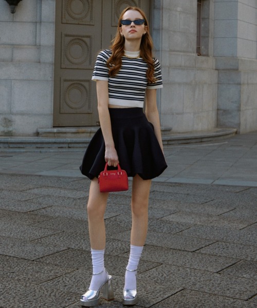 「EIMY ISTOIRE」 半袖ニット FREE ホワイト レディース_画像5