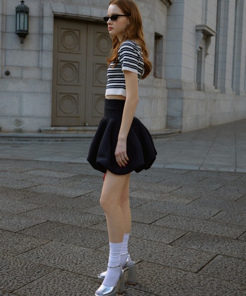 「EIMY ISTOIRE」 半袖ニット FREE ホワイト レディース_画像6