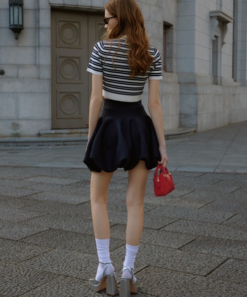 「EIMY ISTOIRE」 半袖ニット FREE ホワイト レディース_画像7