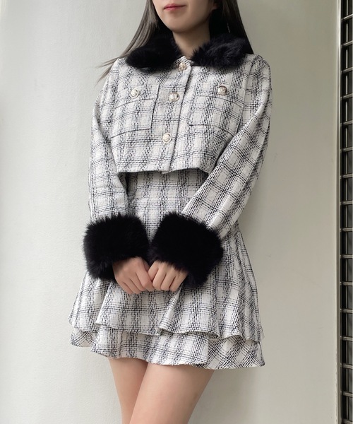 abc une face（アーベーセーアンフェイス） セットアップ ファー付き