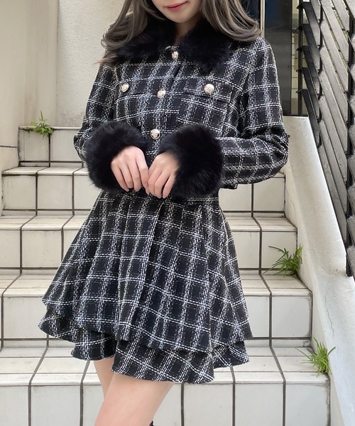 abc une face（アーベーセーアンフェイス） セットアップ ファー付き