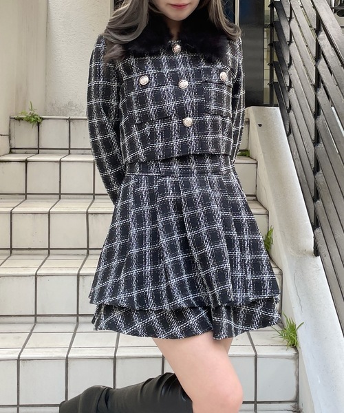 abc une face（アーベーセーアンフェイス） セットアップ ファー付き