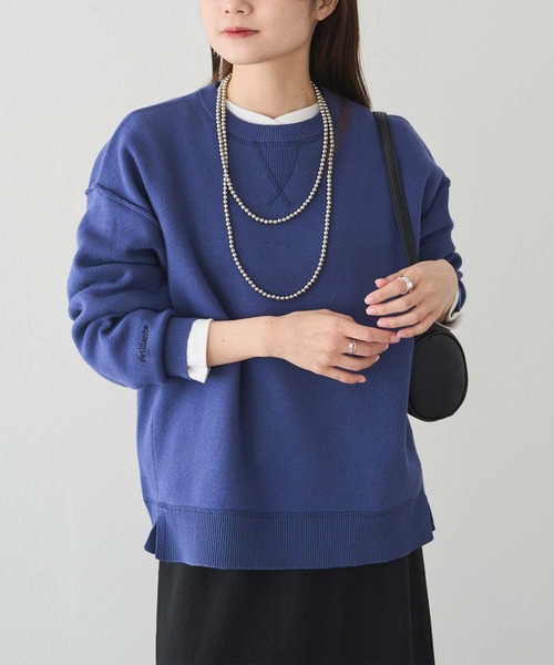 pual ce cin ニット セーター スウェットライクダブルジャガードニット