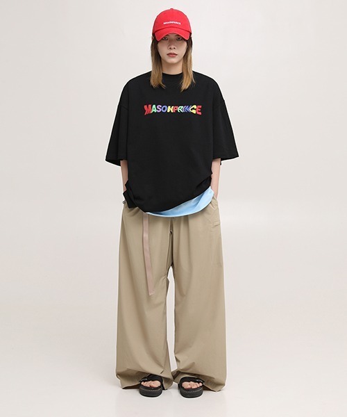 「MASONPRINCE」 半袖Tシャツ M ホワイト メンズ_画像2