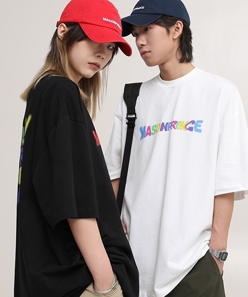 「MASONPRINCE」 半袖Tシャツ M ホワイト メンズ_画像5