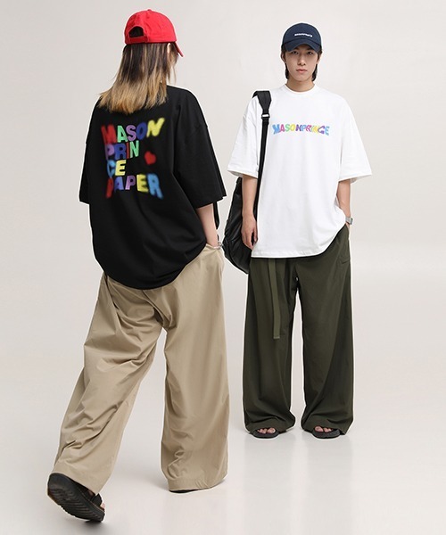 「MASONPRINCE」 半袖Tシャツ M ホワイト メンズ_画像6