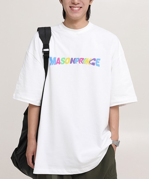 「MASONPRINCE」 半袖Tシャツ M ホワイト メンズ_画像8