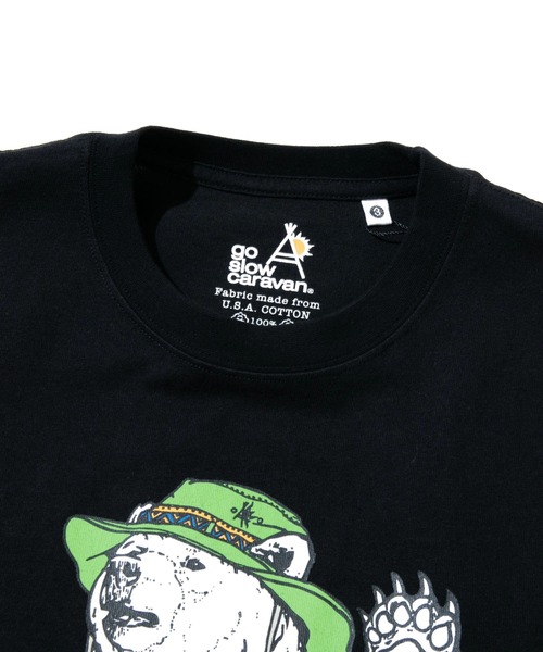 「go slow caravan」 長袖Tシャツ SMALL ブラック メンズ_画像3