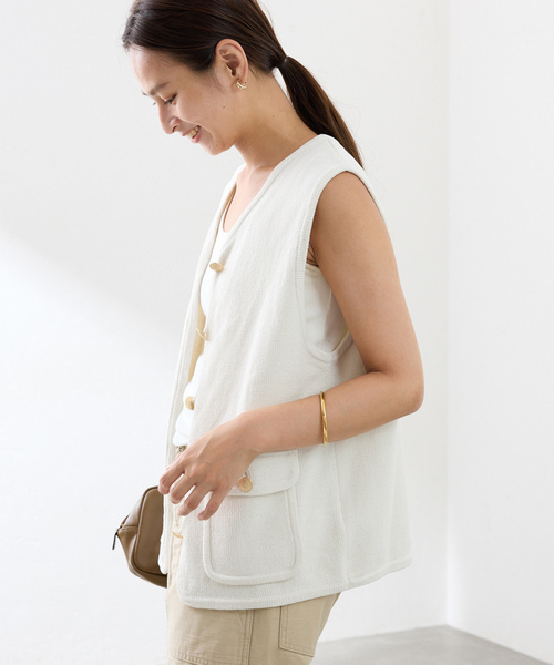 2025SS FRAMeWORK フレームワーク コットンジャガードベスト 2025SS FRAMeWORK フレームワーク コットンジャガードベスト コットン