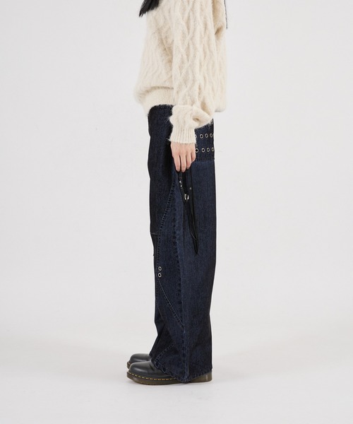 FTW パンツ FLOCKY EYELET CARVING PANTS レディース メンズ