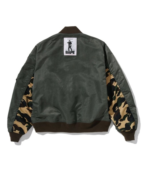 ジャケット・アウター 00s A BATHING APE bomber jacket A BATHING APE（アベイシングエイプ） ミリタリージャケット モッズ