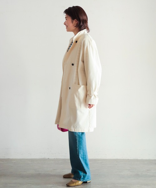 「NOMBRE IMPAIR」 ステンカラーコート FREE ホワイト レディース_画像5