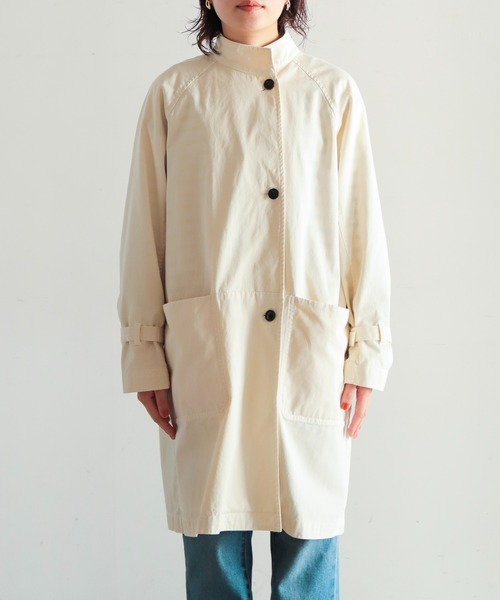 「NOMBRE IMPAIR」 ステンカラーコート FREE ホワイト レディース_画像7