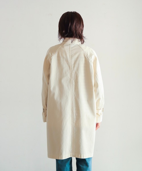 「NOMBRE IMPAIR」 ステンカラーコート FREE ホワイト レディース_画像9